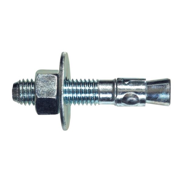 Hillman Wedge Anchor, 3/8" Dia., 2-3/4" L, Steel Zinc Plated, 25 PK 5305362 - main